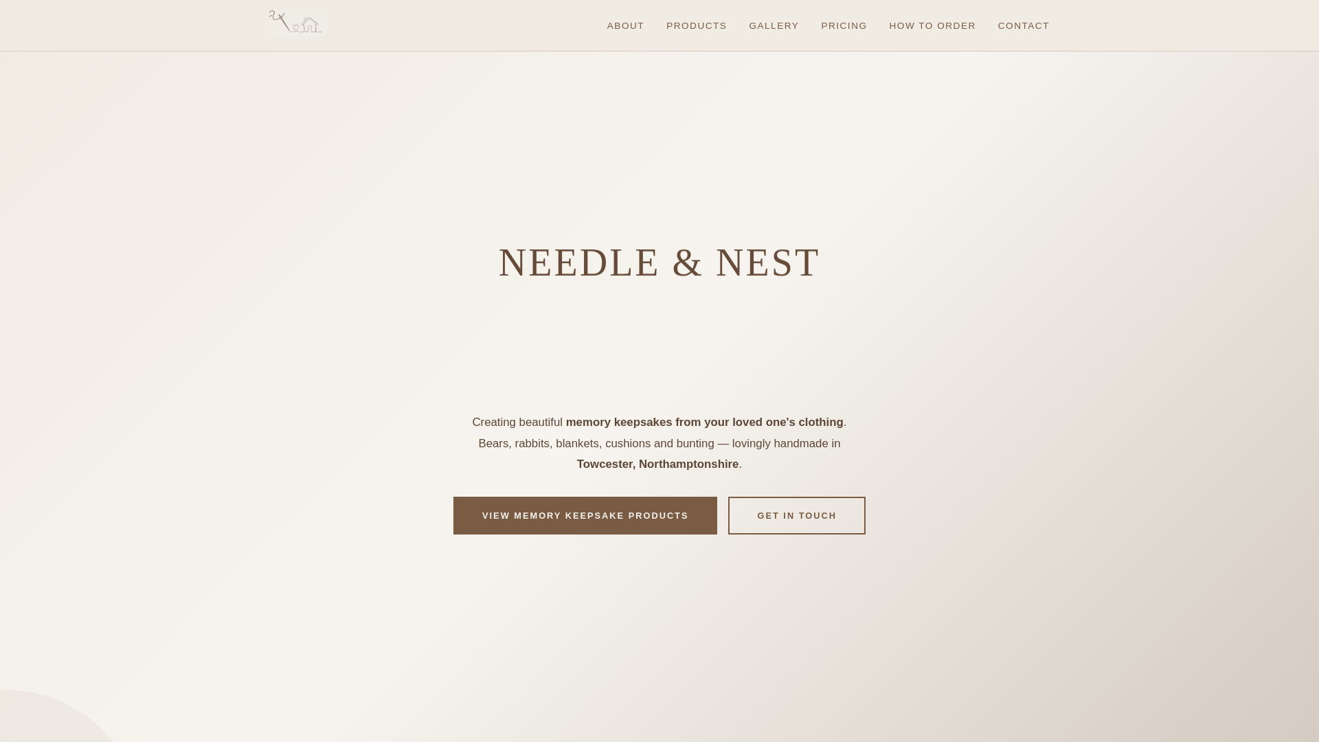 website screenshot of https://needleandnestnn12.co.uk