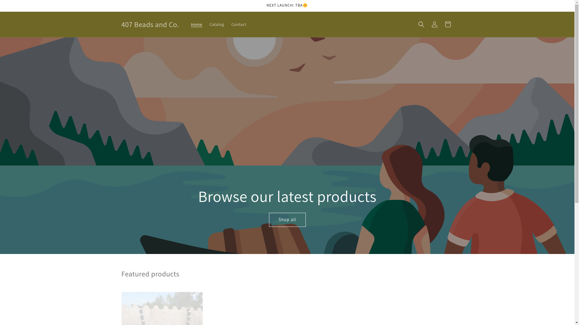website screenshot of https://407beadsandco.com/