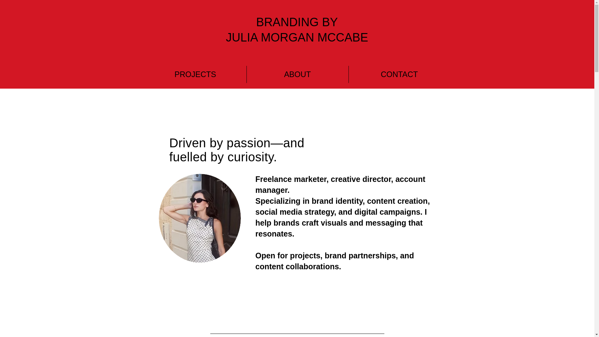 website screenshot of https://juliamorganmccabe.com/