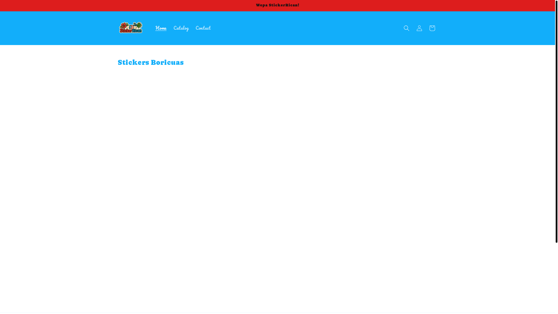 website screenshot of https://stickerricanpr.com/
