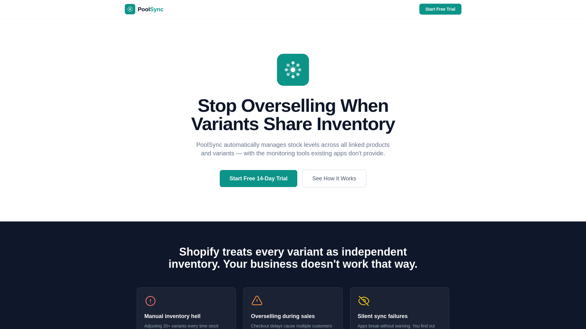 website screenshot of https://poolsync.app/