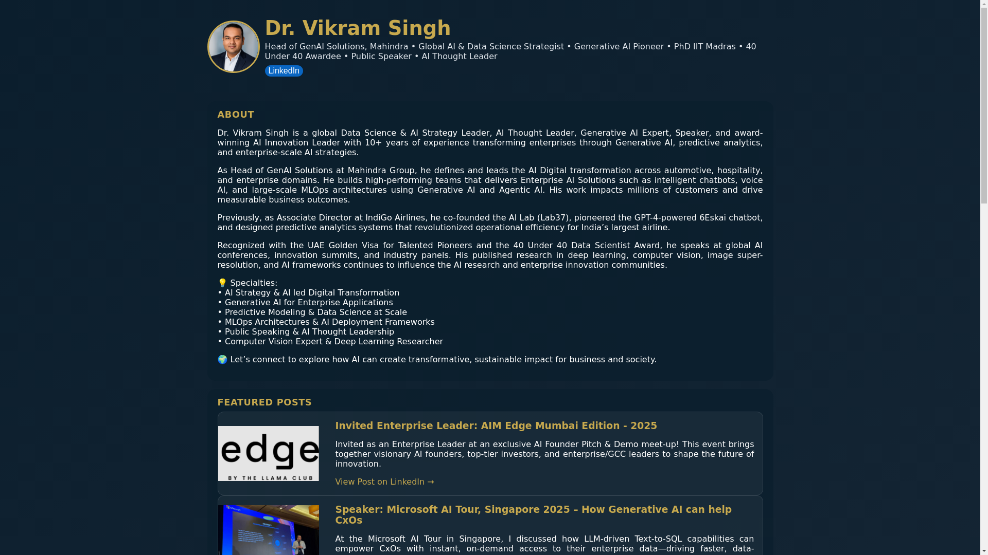 website screenshot of https://dr-vikram-singh.pages.dev/