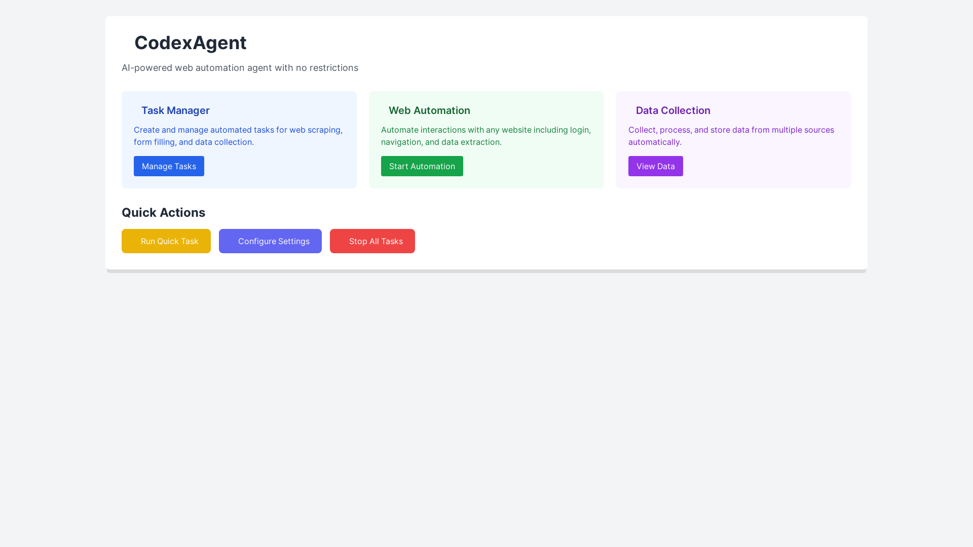 website screenshot of https://codexagent.pages.dev/