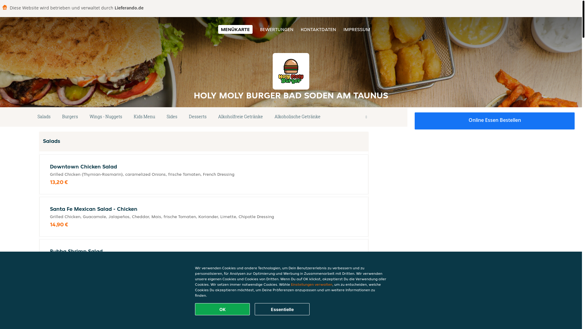 website screenshot of https://holymolyburger-badsodenamtaunus.de/