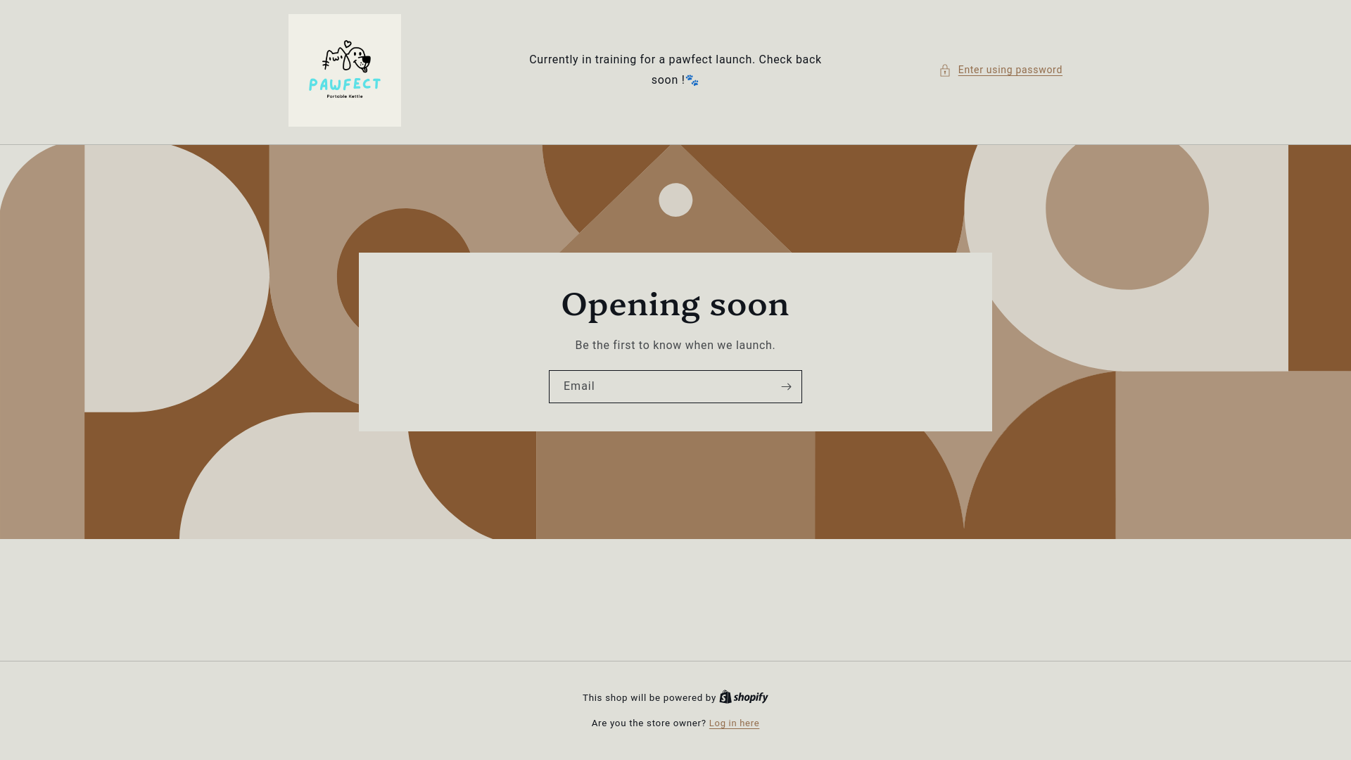 website screenshot of https://pawfectportable.com/