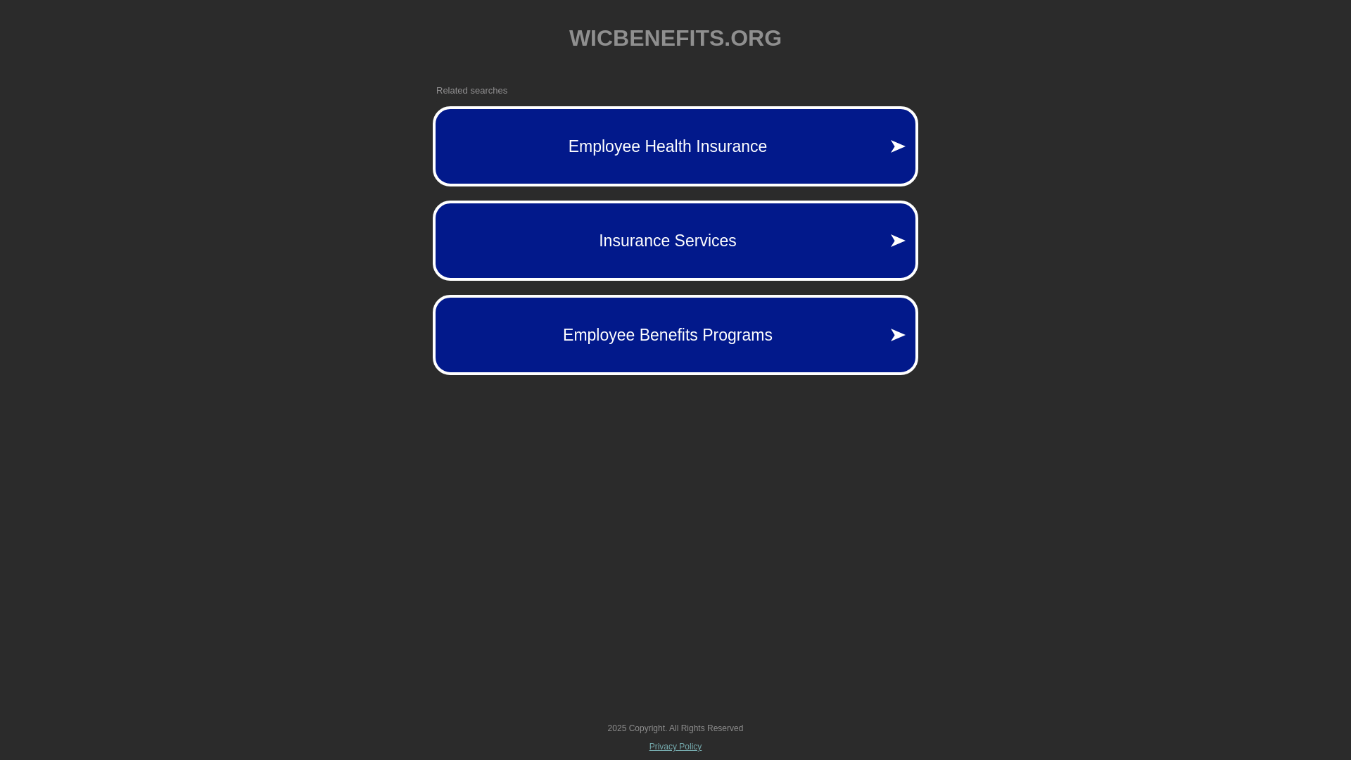 website screenshot of https://wicbenefits.org/