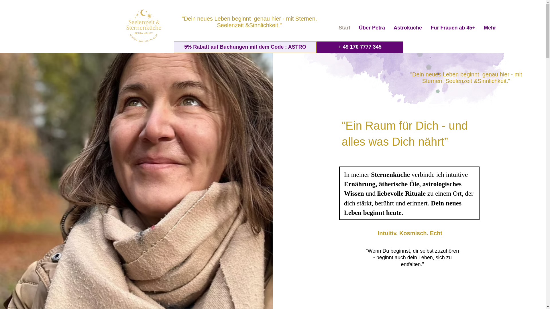 website screenshot of https://astrokueche.de/