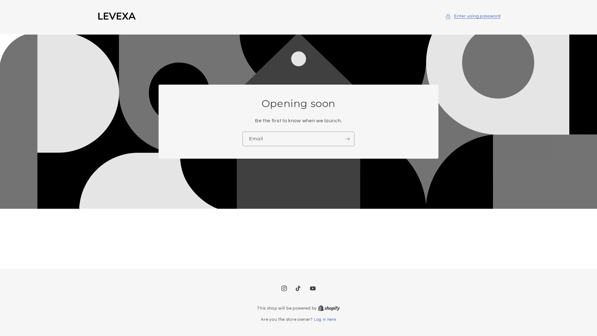 website screenshot of https://shoplevexa.com/