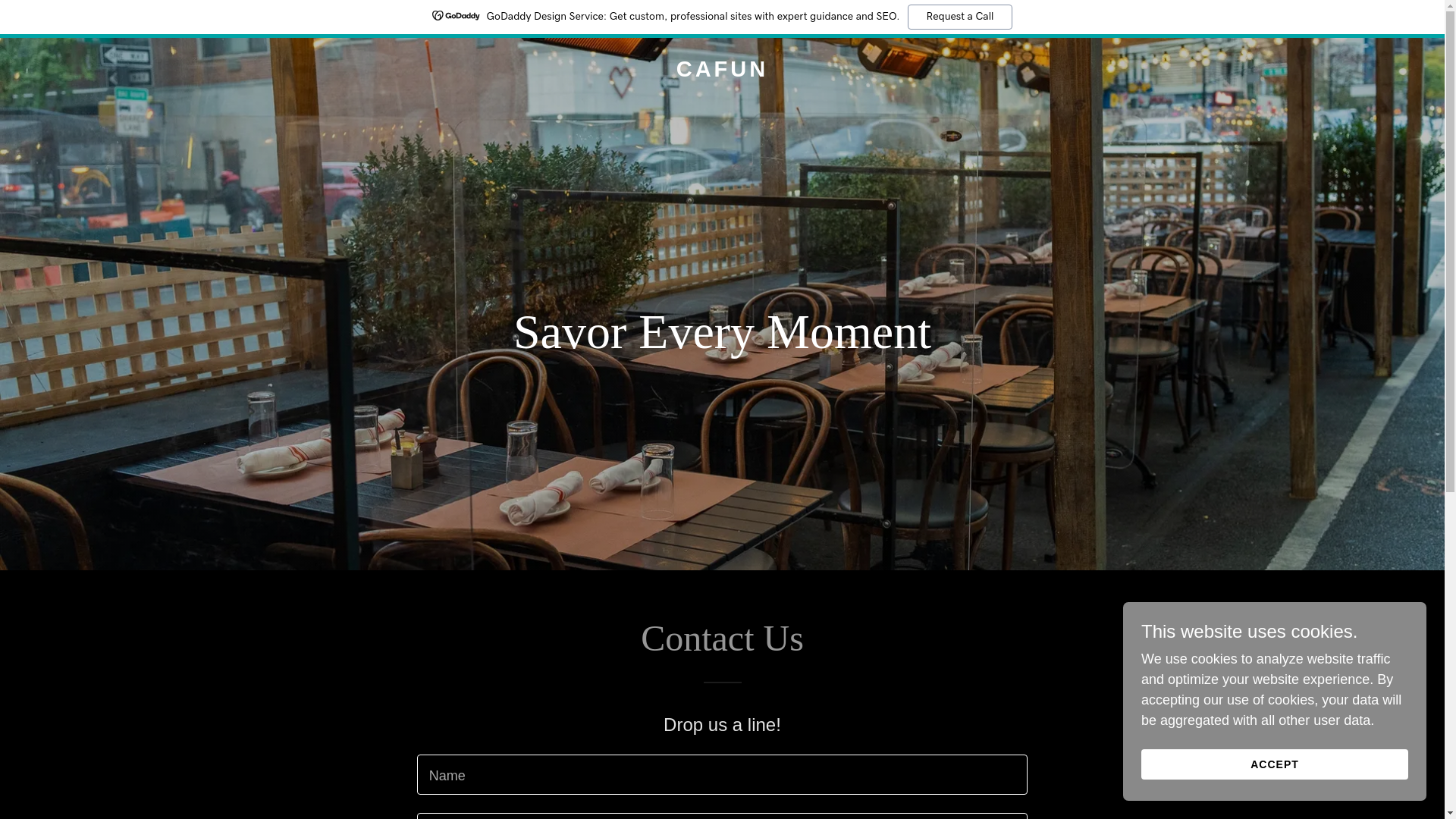 website screenshot of https://cafun.co.uk/