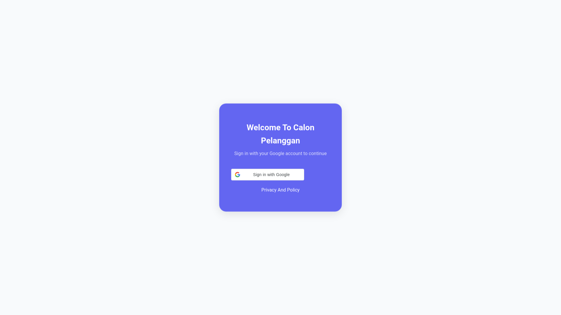website screenshot of https://calonpelanggan.online/