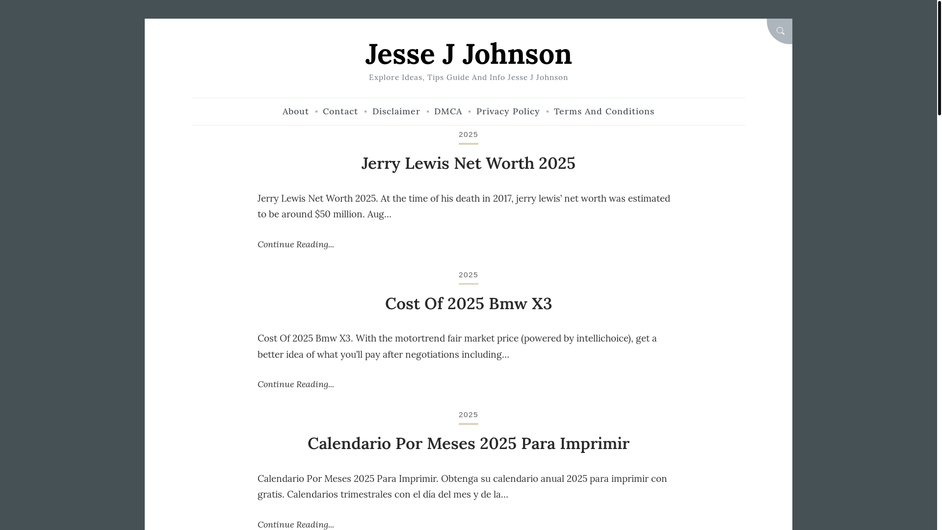 website screenshot of https://jessejjohnsonj.pages.dev/