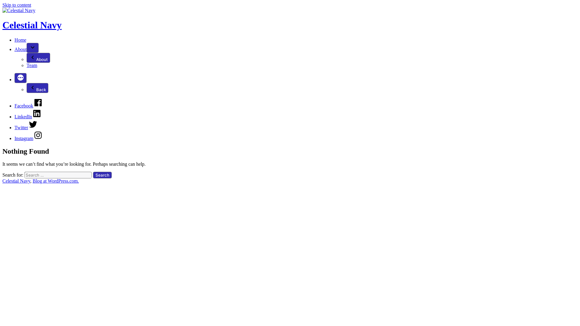 website screenshot of https://celestialnavy.org/