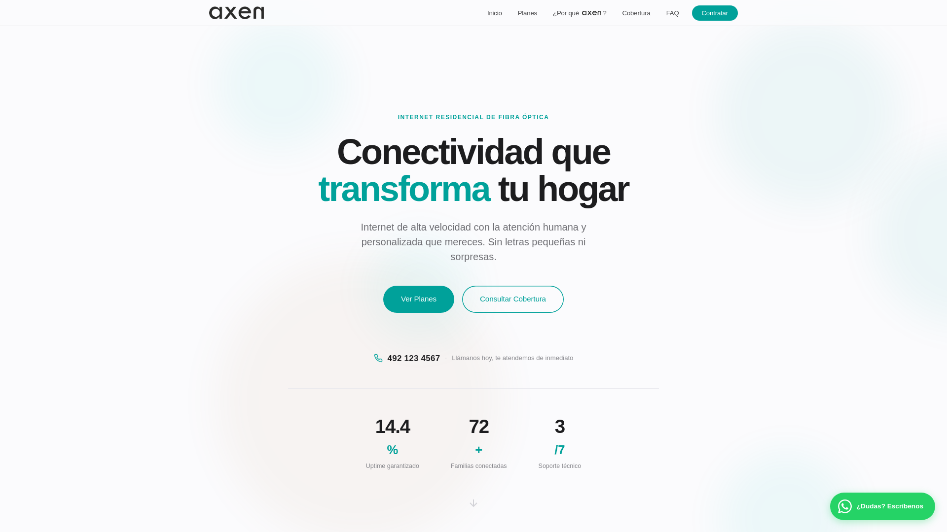 website screenshot of https://axentelco.io