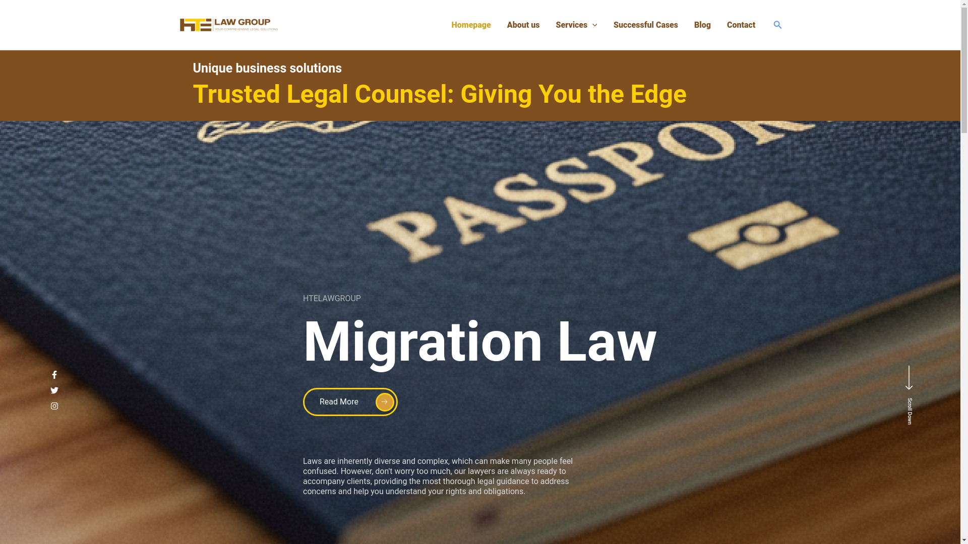 website screenshot of https://htelawgroup.com/