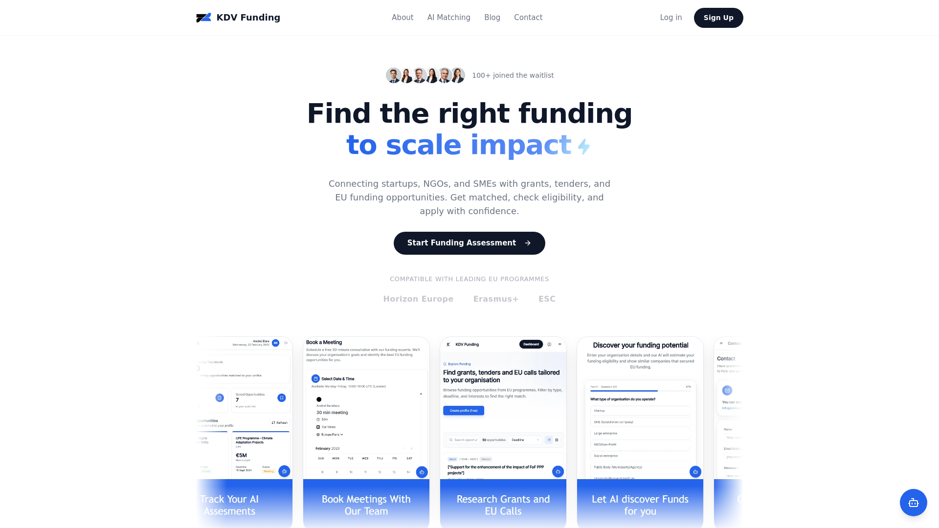 website screenshot of https://funding-compass-24f113e6.pages.dev/