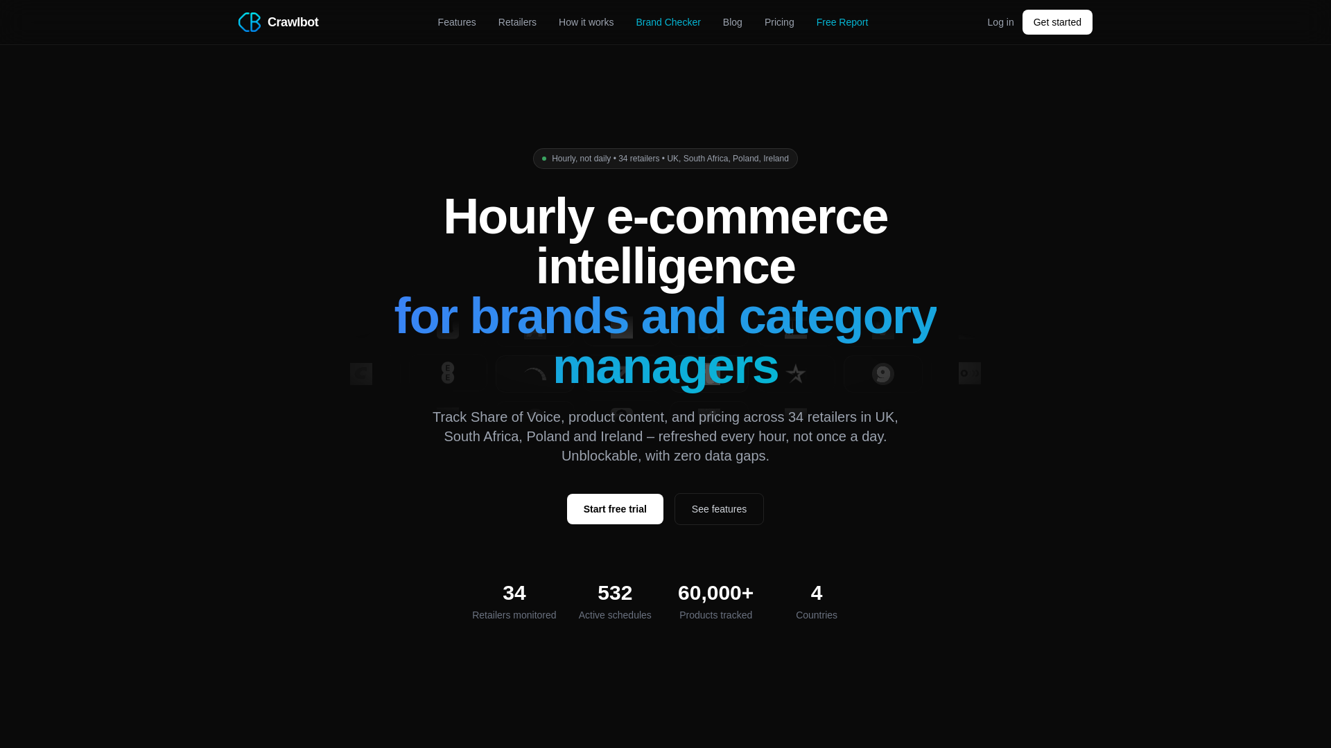 website screenshot of https://crawlbot.pl