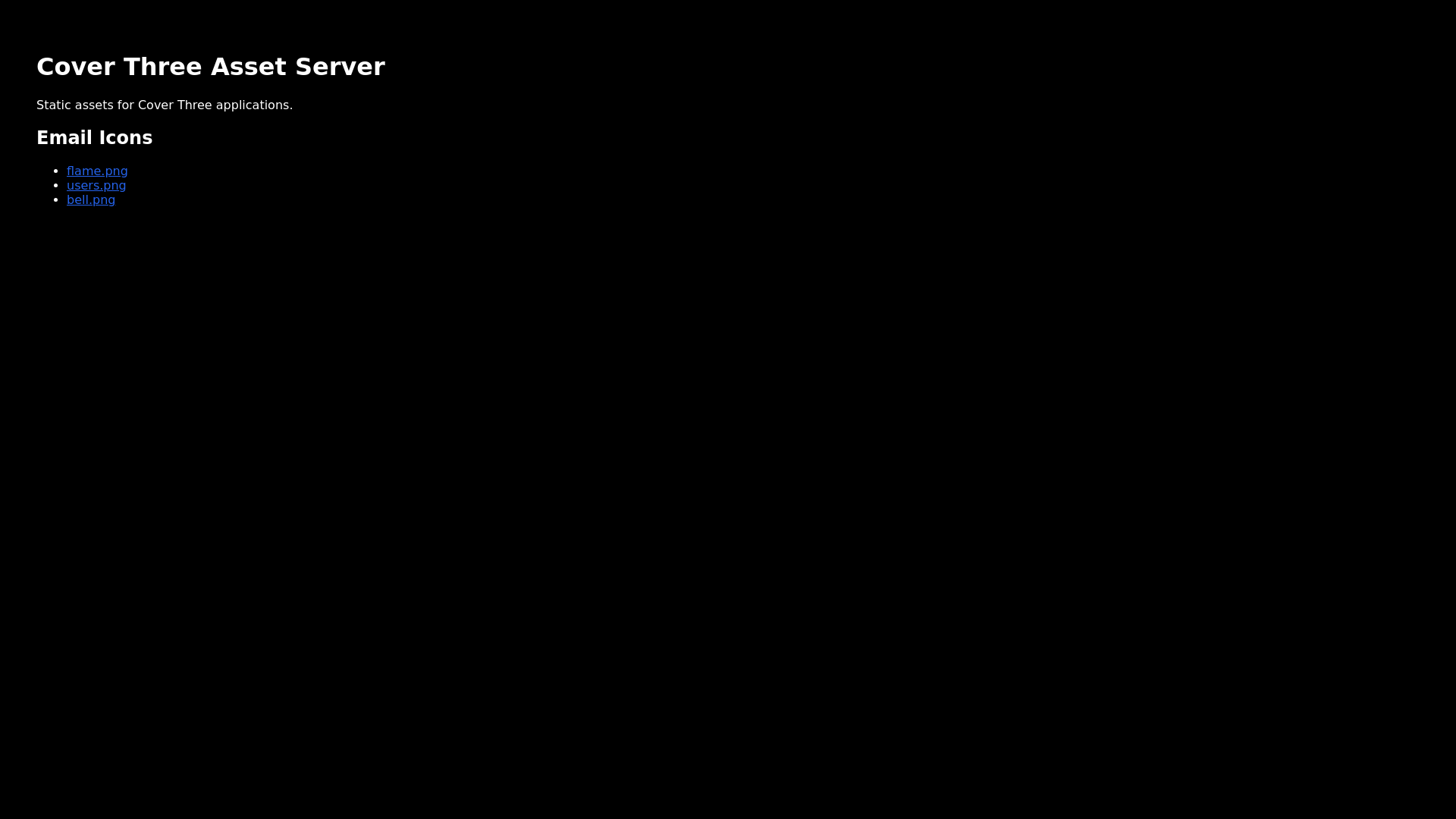 website screenshot of https://cover-three-assets.pages.dev/