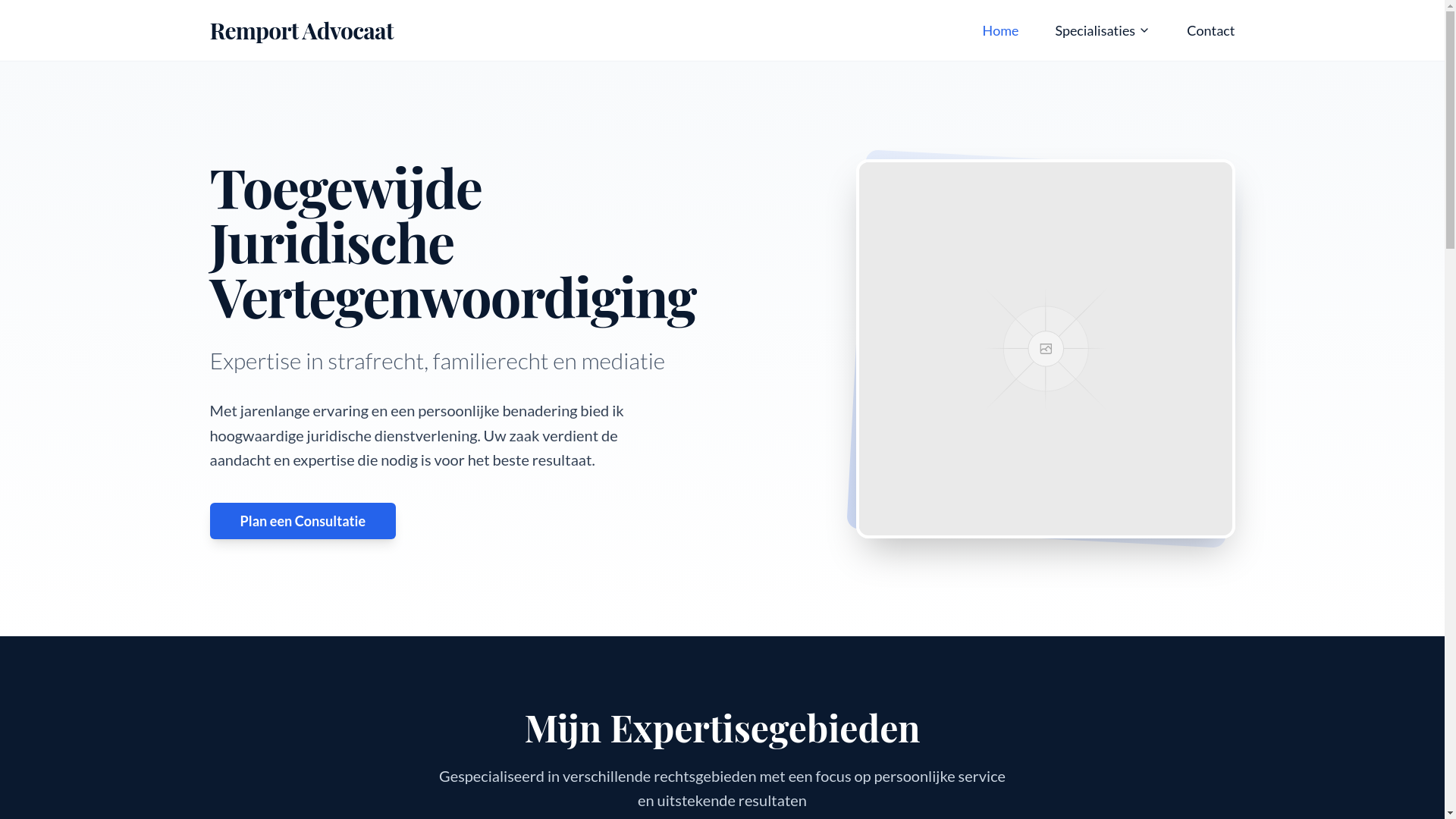 website screenshot of https://remp-advocaat.pages.dev/
