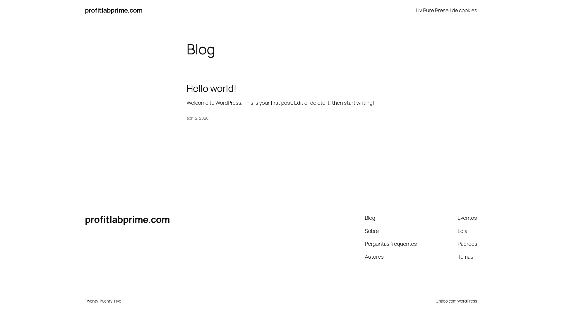 website screenshot of https://profitlabprime.com/