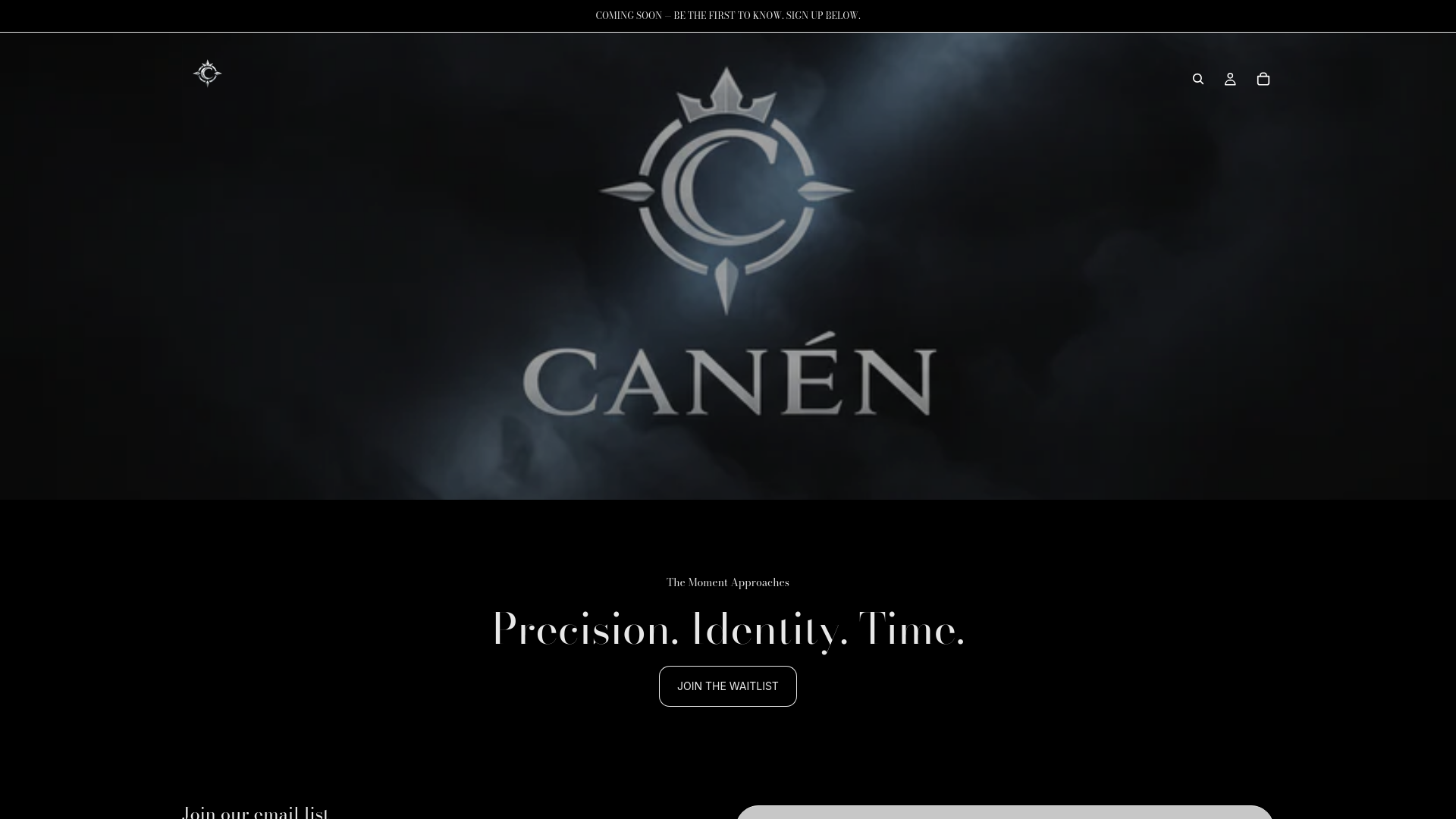 website screenshot of https://canenwatches.com/