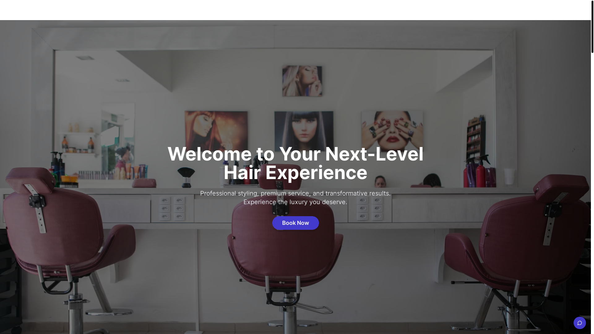 website screenshot of https://demohairsalon.org/