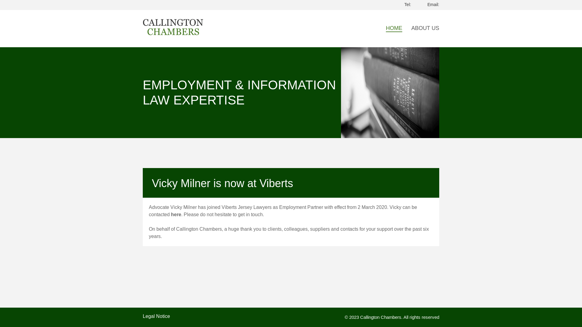 website screenshot of https://callingtonchambers-website.pages.dev/