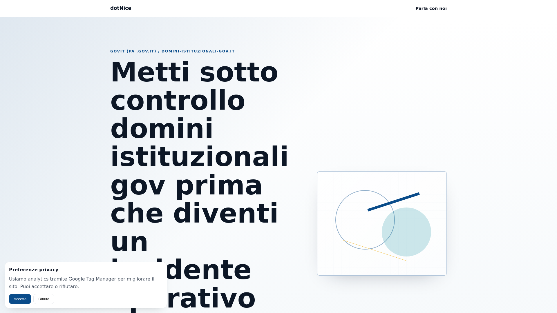 website screenshot of https://domini-istituzionali-gov.it/