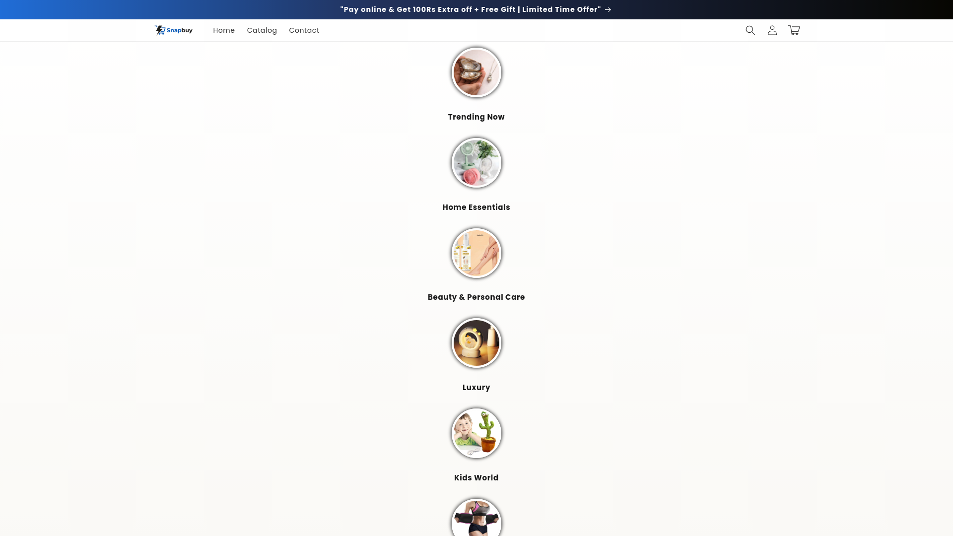 website screenshot of https://snapbuystore.online
