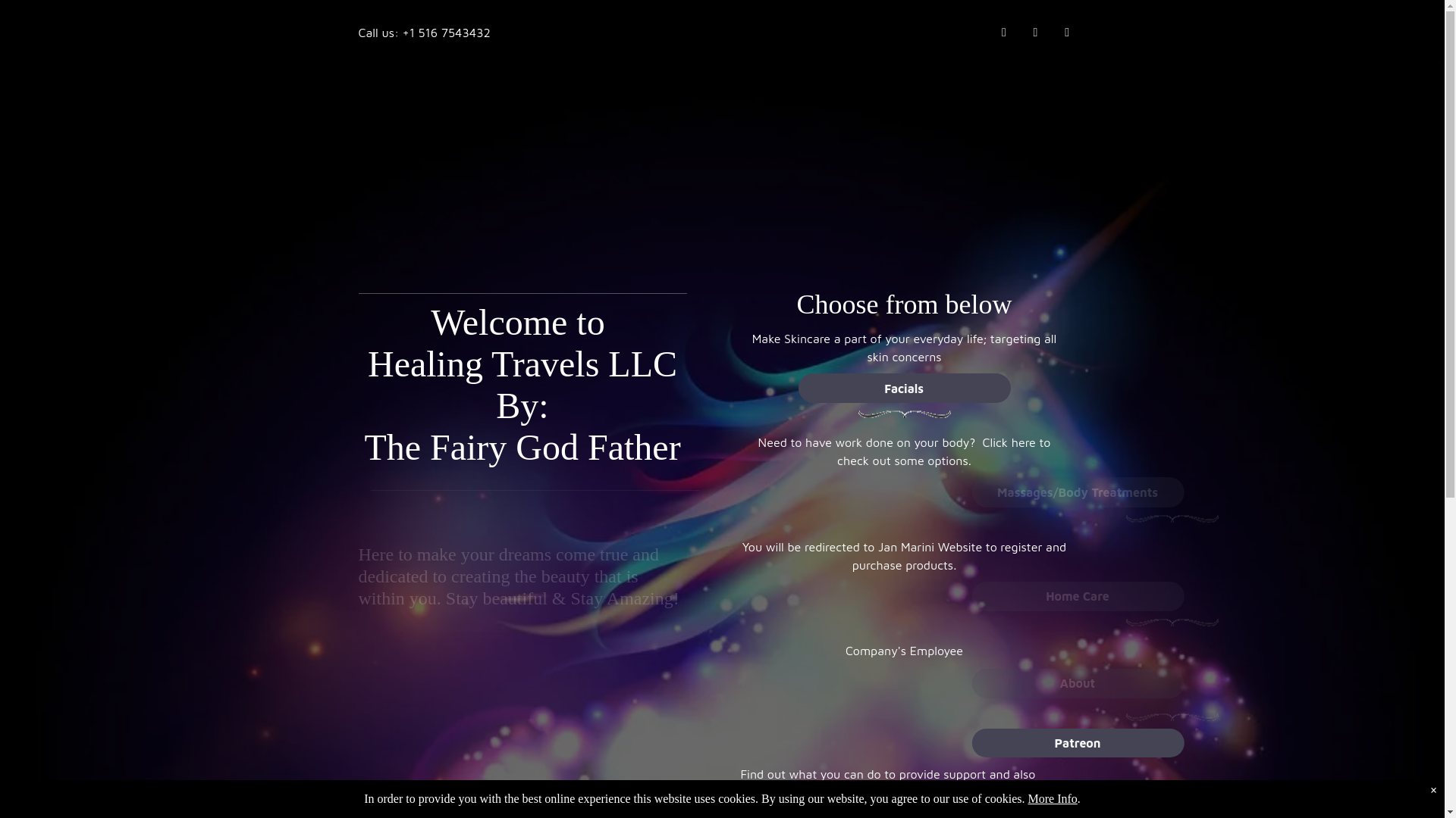 website screenshot of https://thefairygodfather.org/