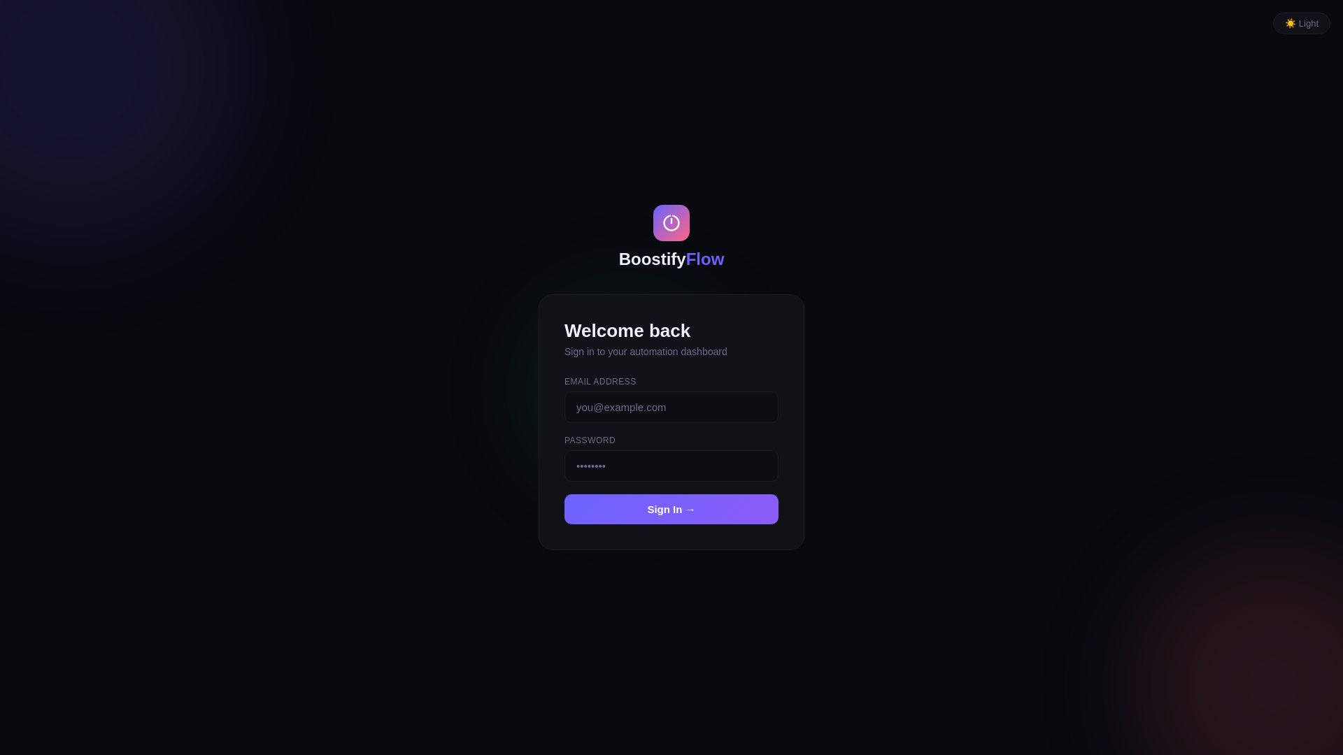 website screenshot of https://boostifyflow.pages.dev/
