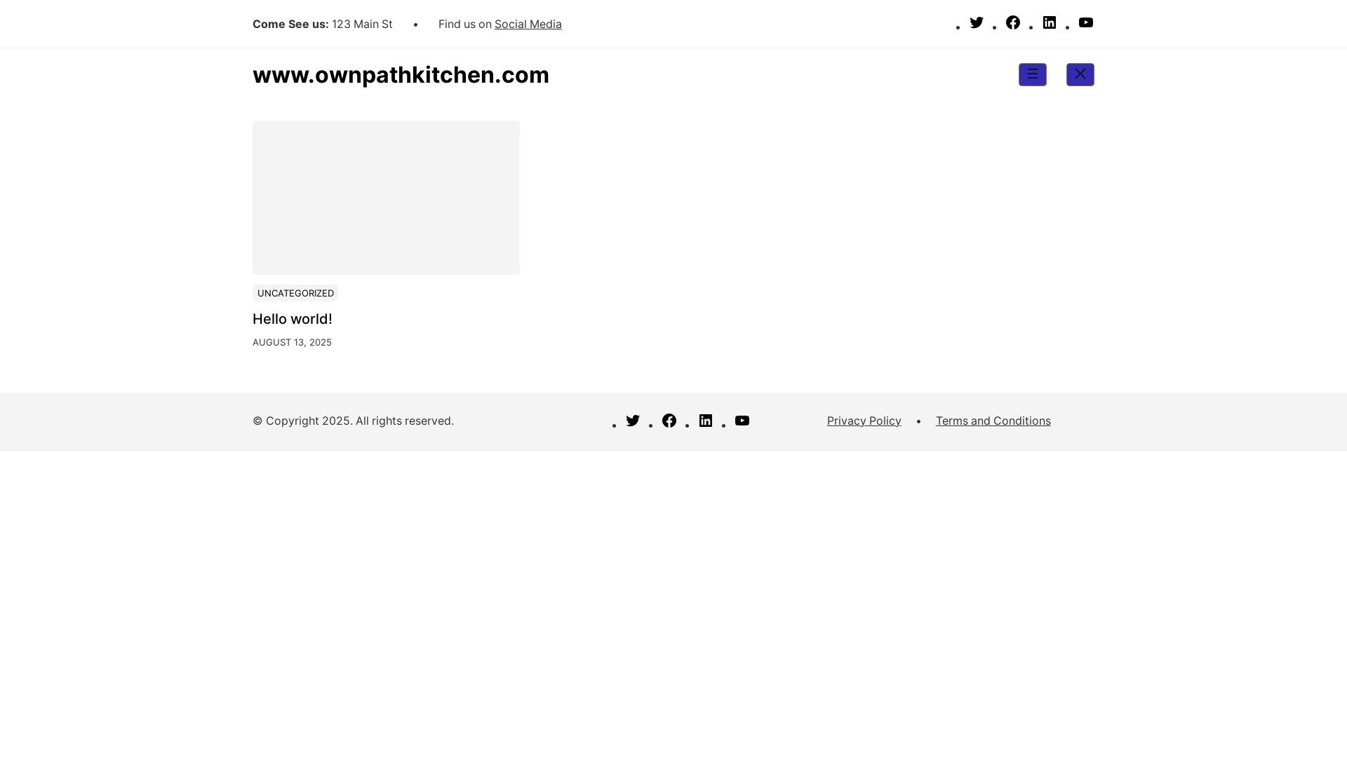 website screenshot of https://ownpathkitchen.com/