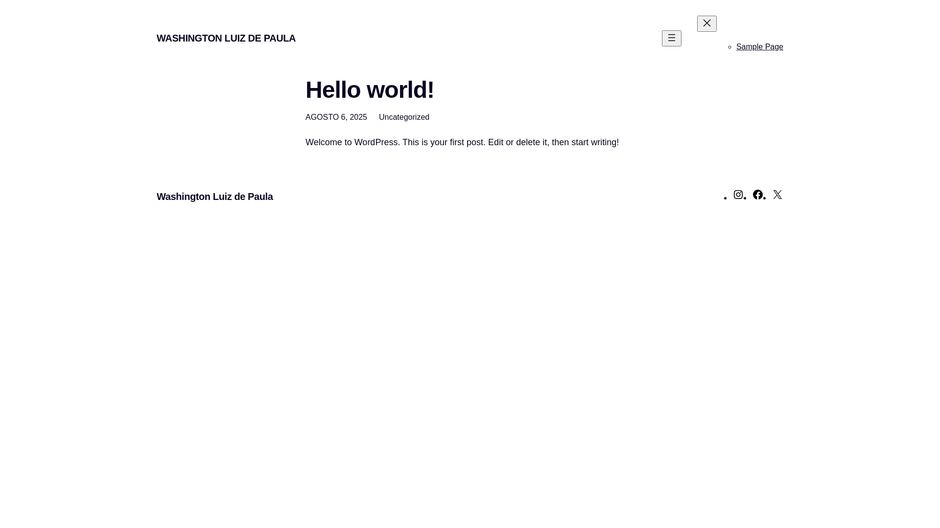 website screenshot of https://corridatocaraul.com.br/