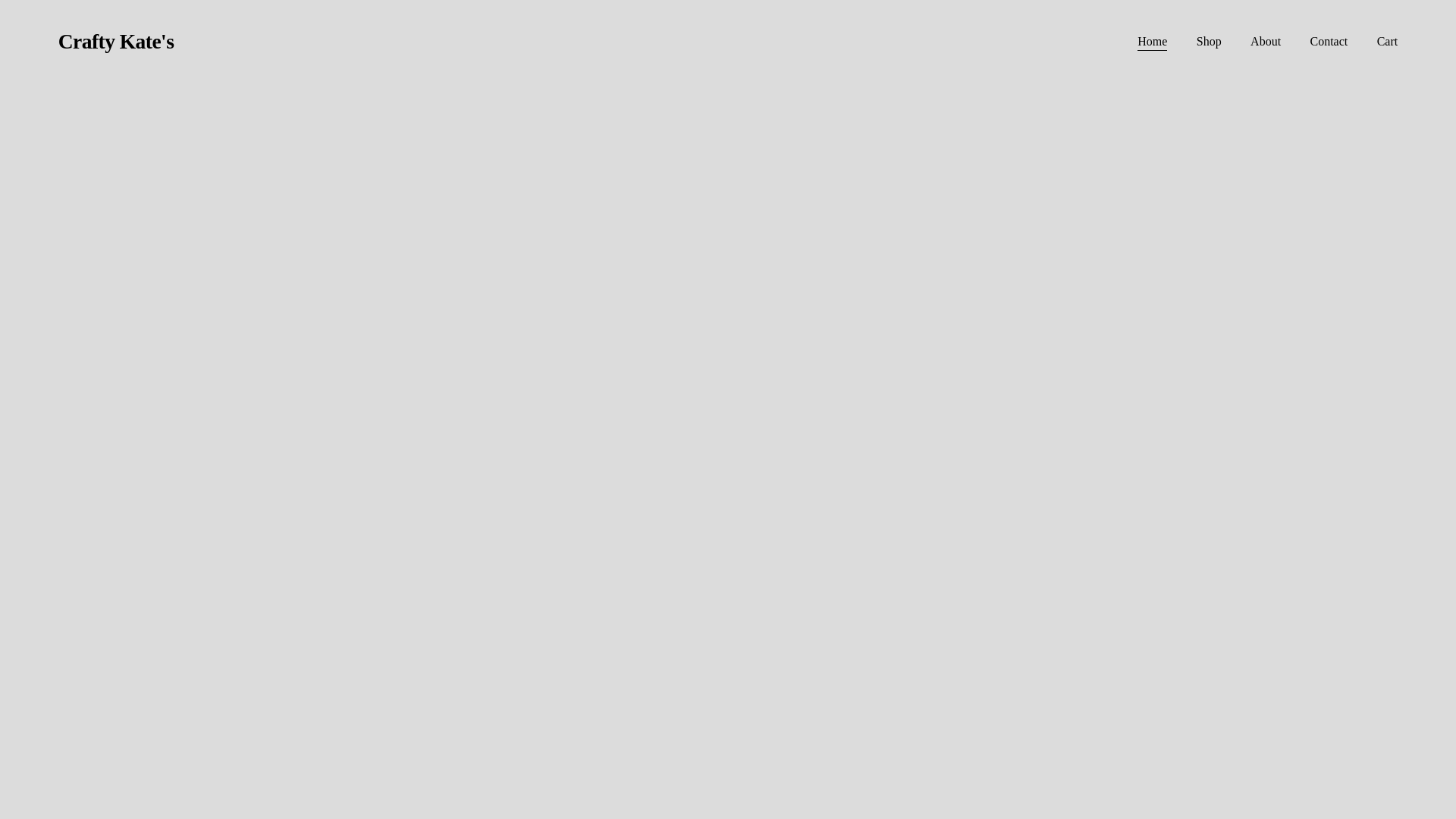 website screenshot of https://craftykates.net/