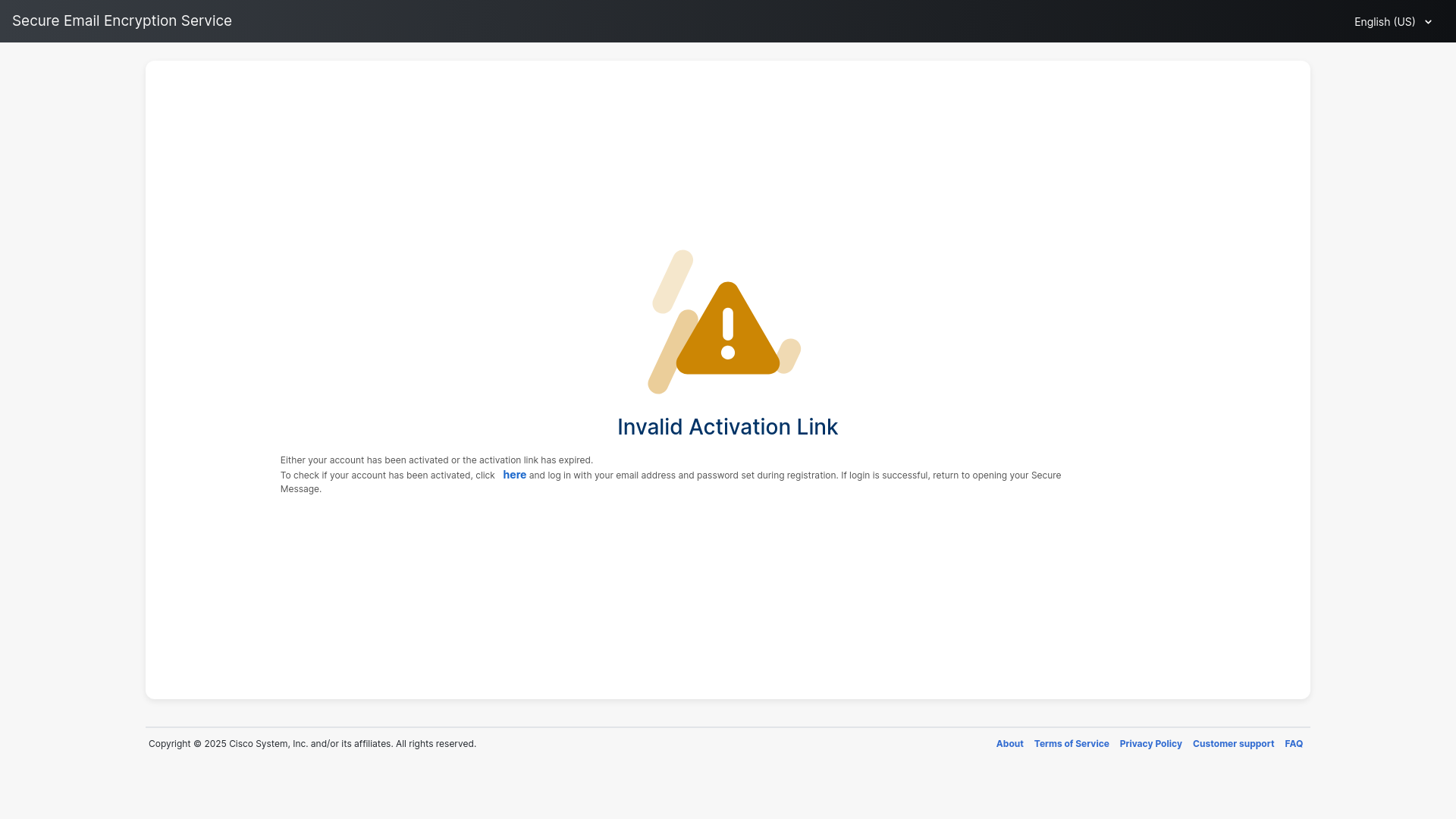 website screenshot of https://res.cisco.com/websafe/activate?uuid=290eb1400000019e1c27eeebac2b78692b96f2ad