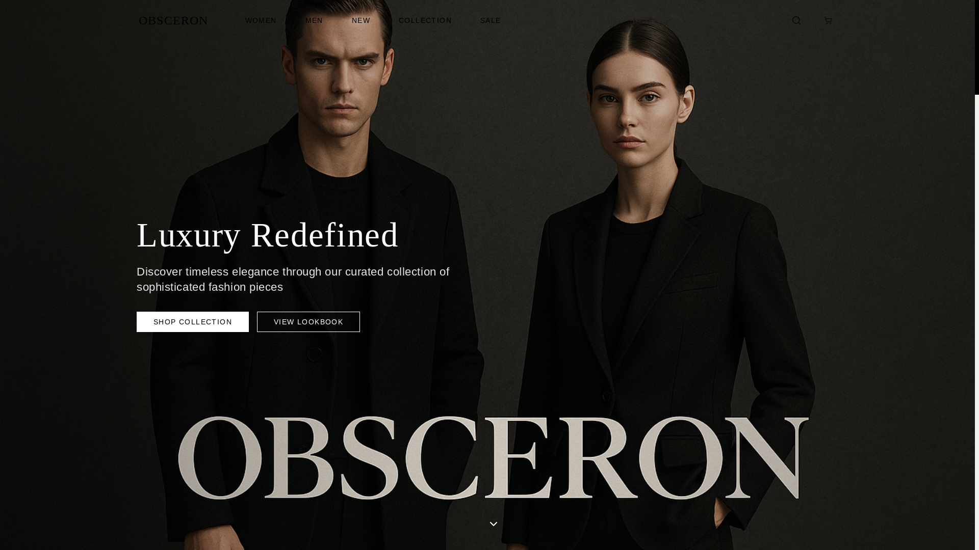 website screenshot of https://obsceron-prod.pages.dev/