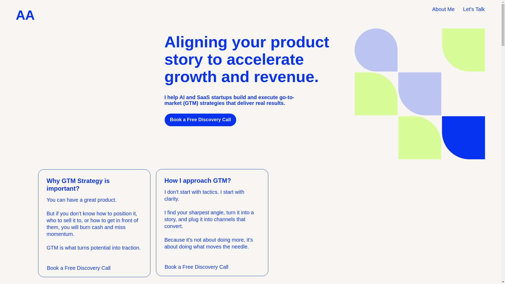 website screenshot of https://alignedbyanandgouda.xyz/