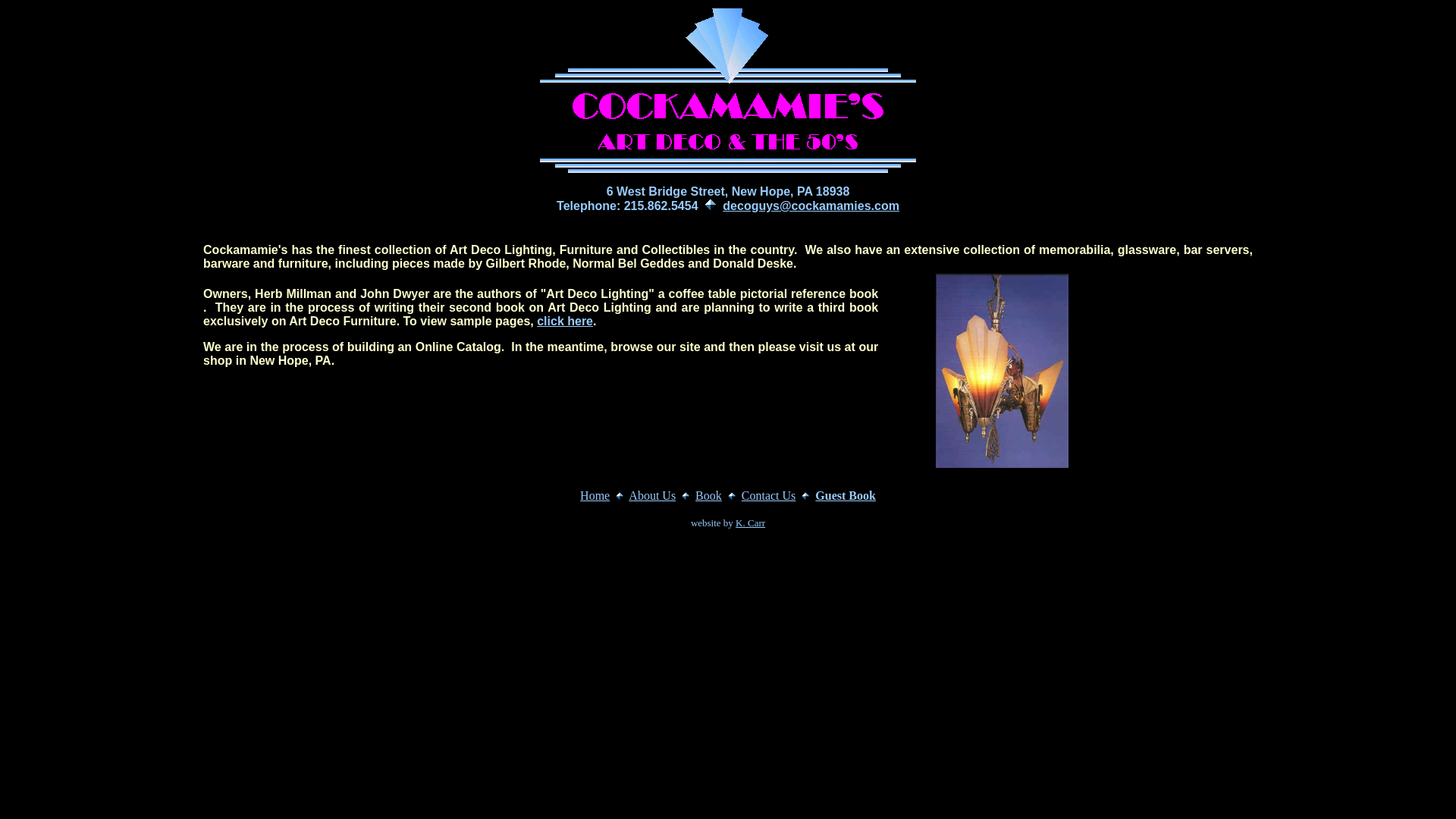website screenshot of https://cockamamies.pages.dev/