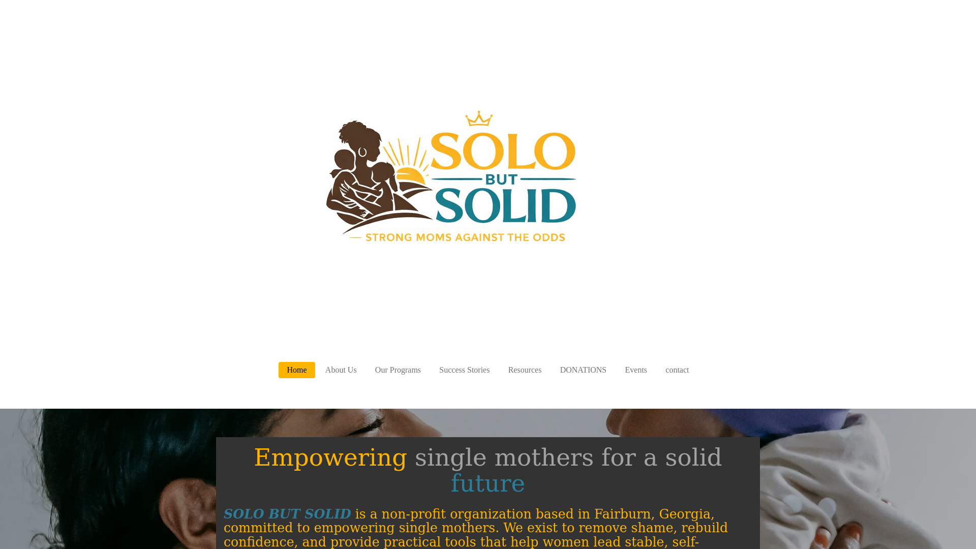 website screenshot of https://solobutsolid.com