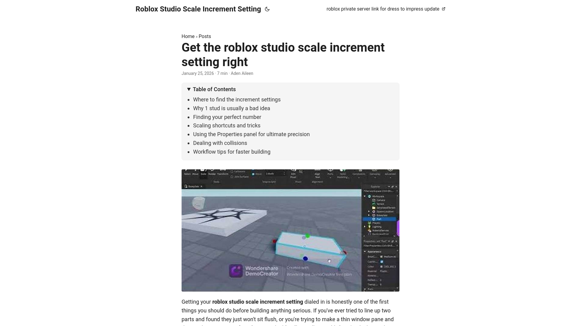 website screenshot of https://roblox-studio-scale-increment-setting.pages.dev/