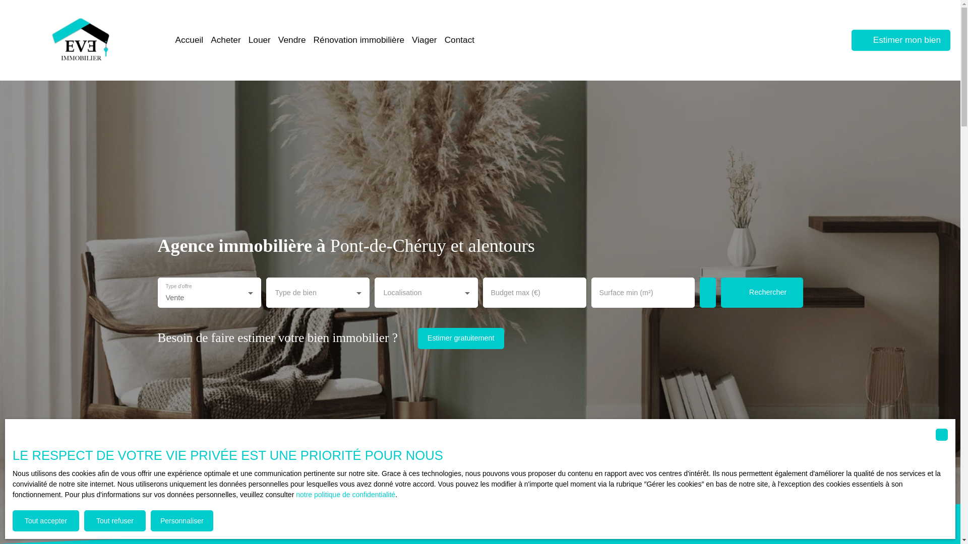 website screenshot of https://evepontdecheruy.fr/