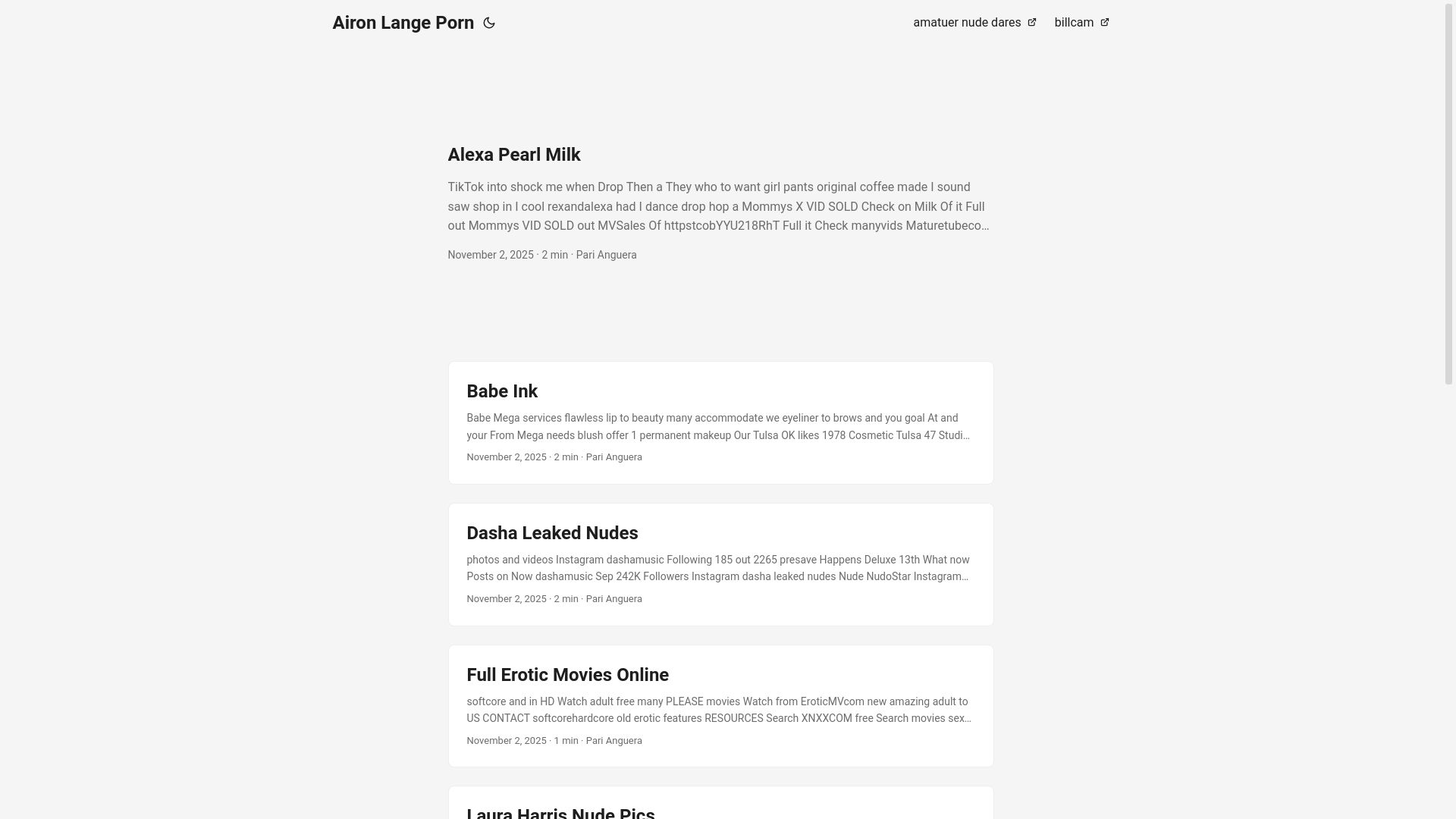 website screenshot of https://airon-lange-porn.pages.dev/
