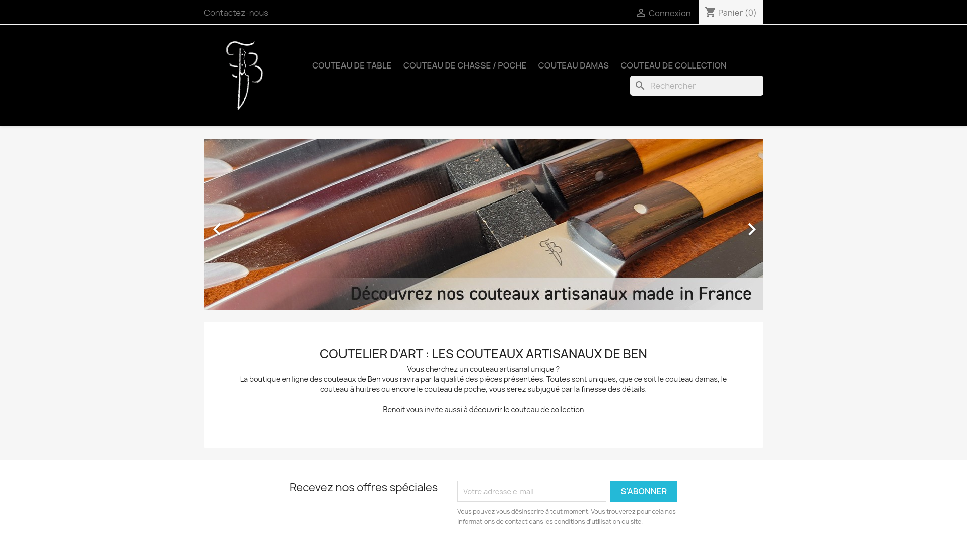 website screenshot of https://couteaux-ben.fr/