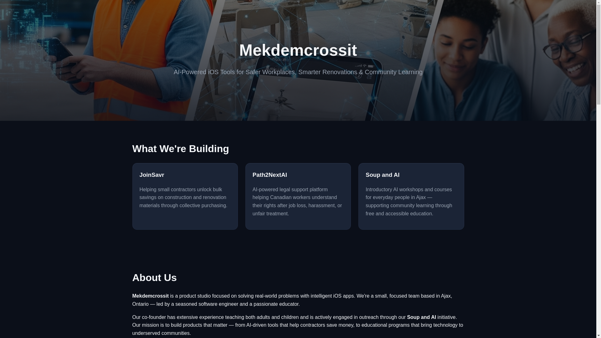 website screenshot of https://mekdemcrossit.com/