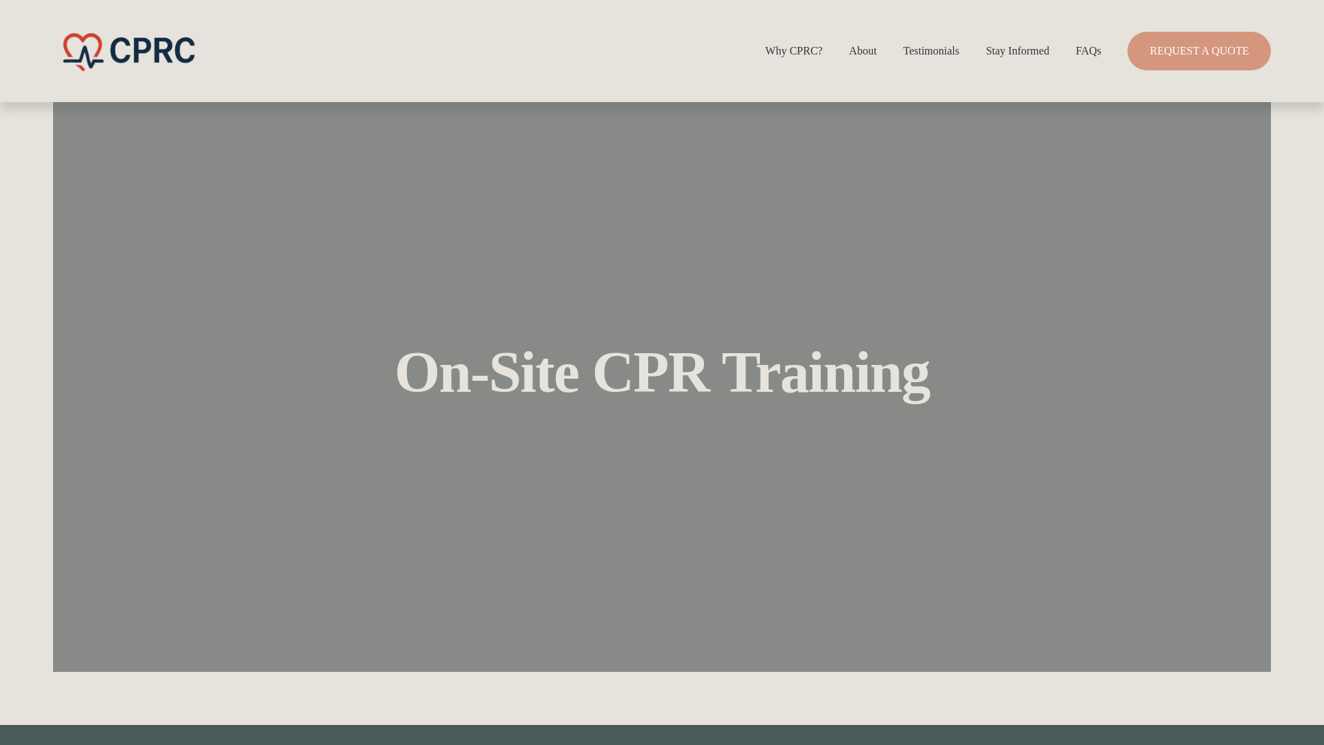 website screenshot of https://cprcatlanta.com/