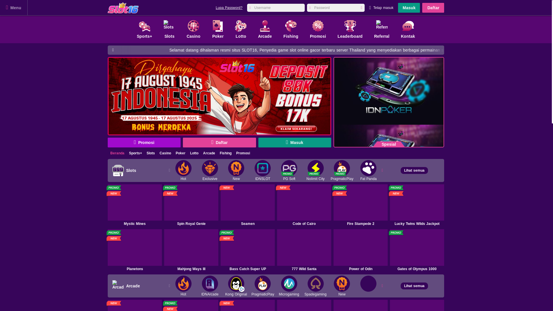 website screenshot of https://berkahbersama.space/