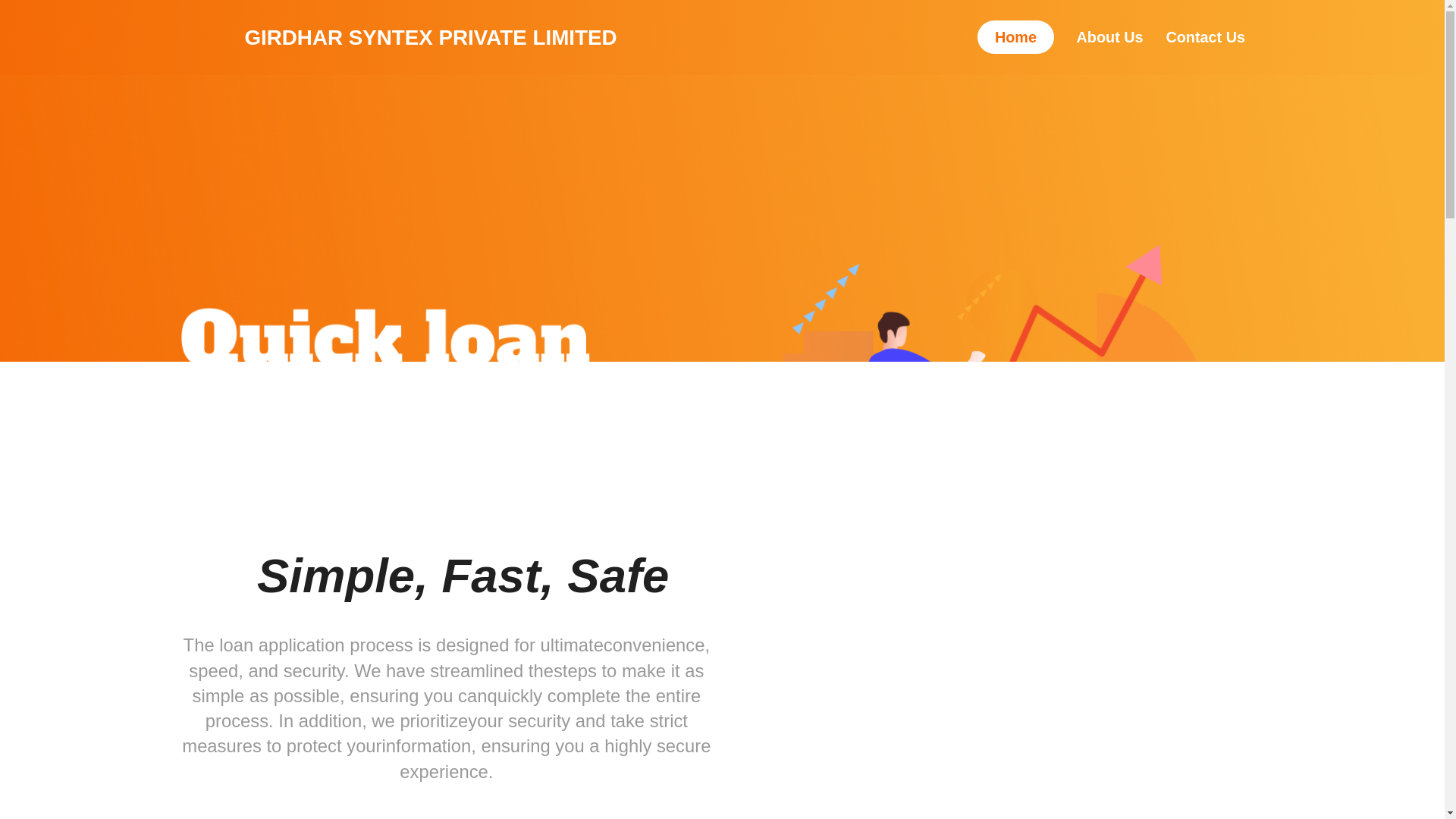 website screenshot of https://girdhar-syntex.com/