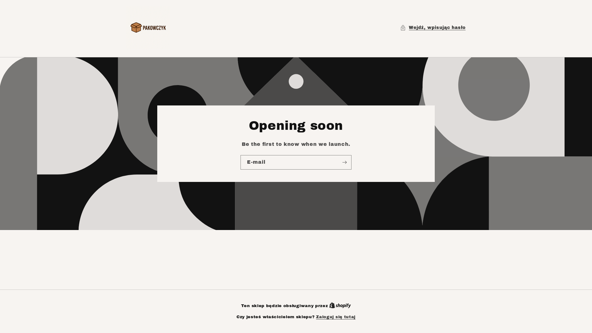 website screenshot of https://pakowczyk.com/