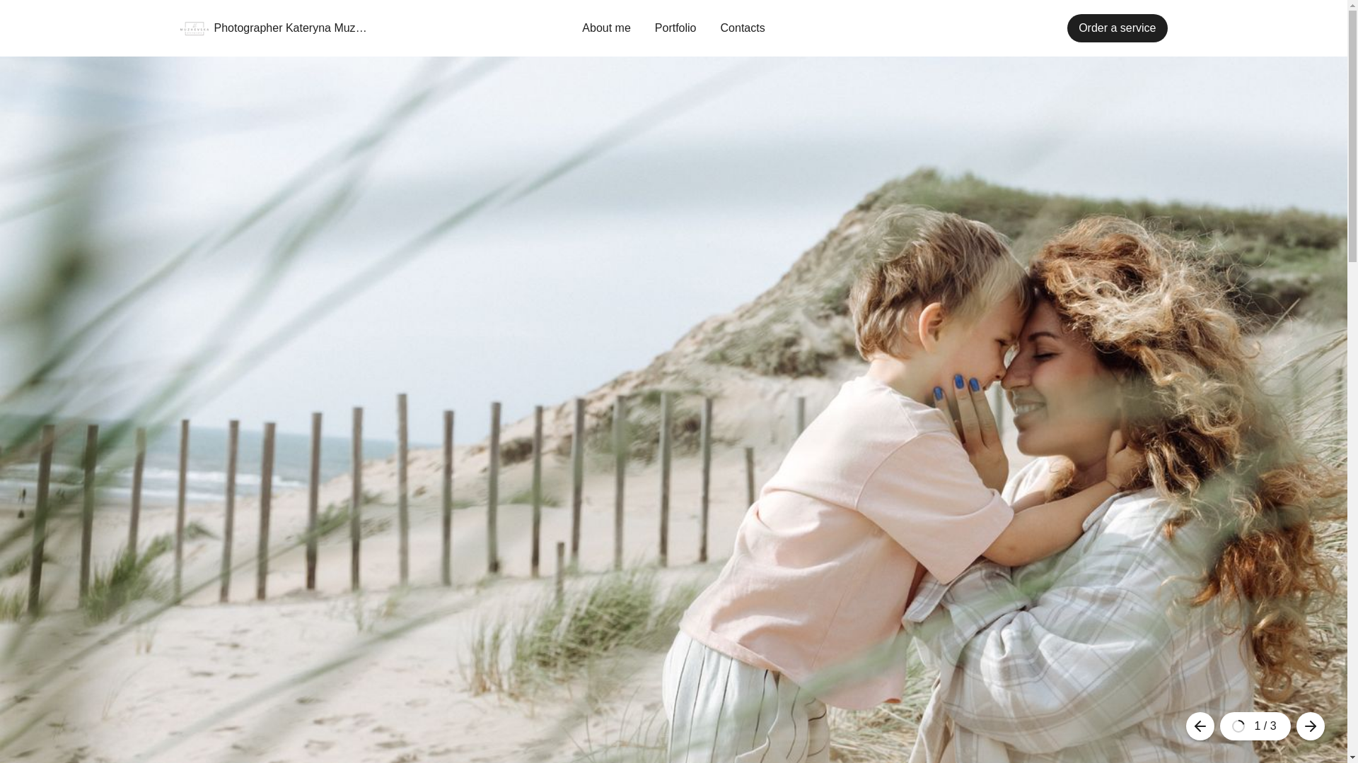 website screenshot of https://muzhevska.com/