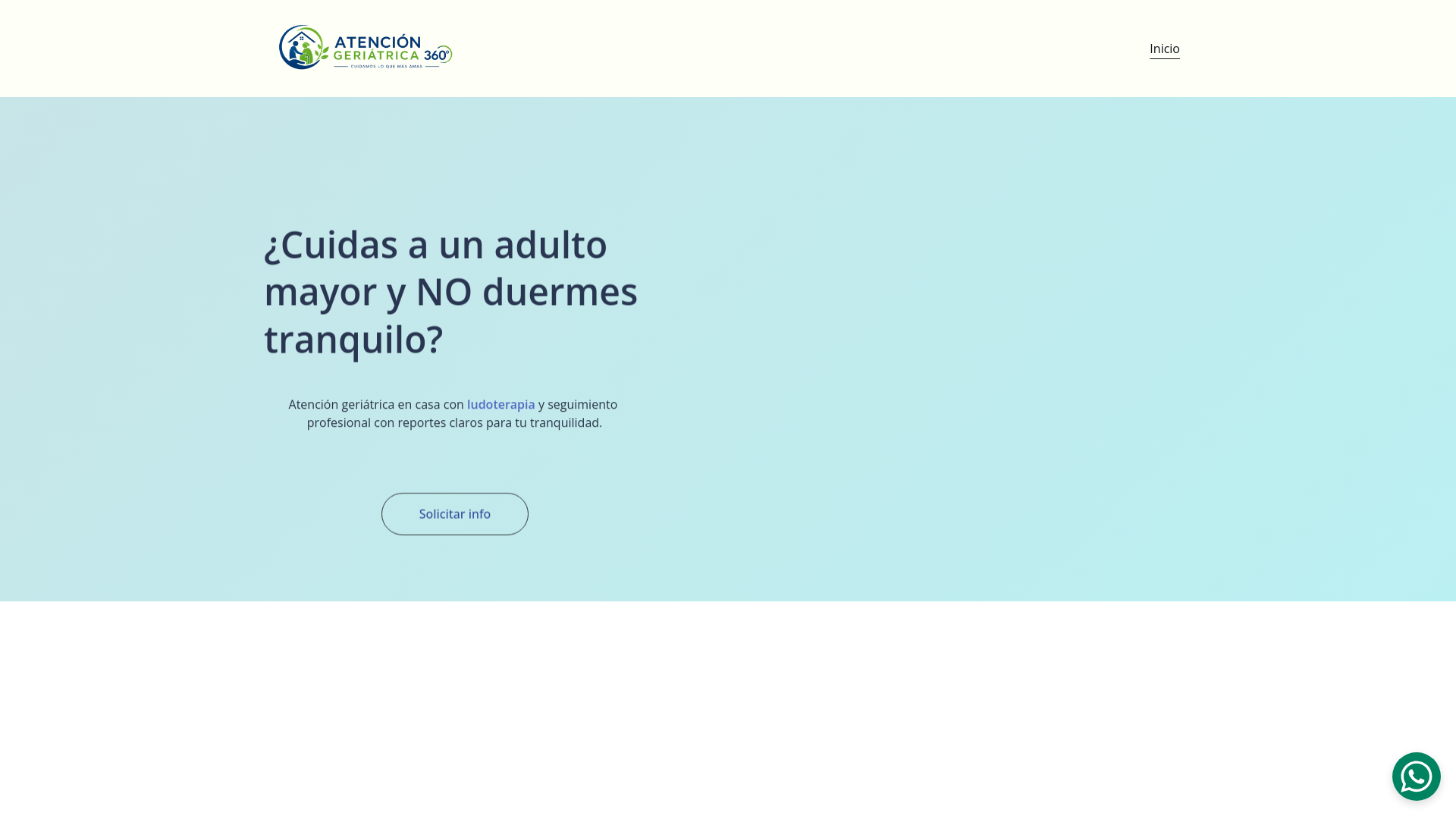 website screenshot of https://atenciongeriatrica360.com/