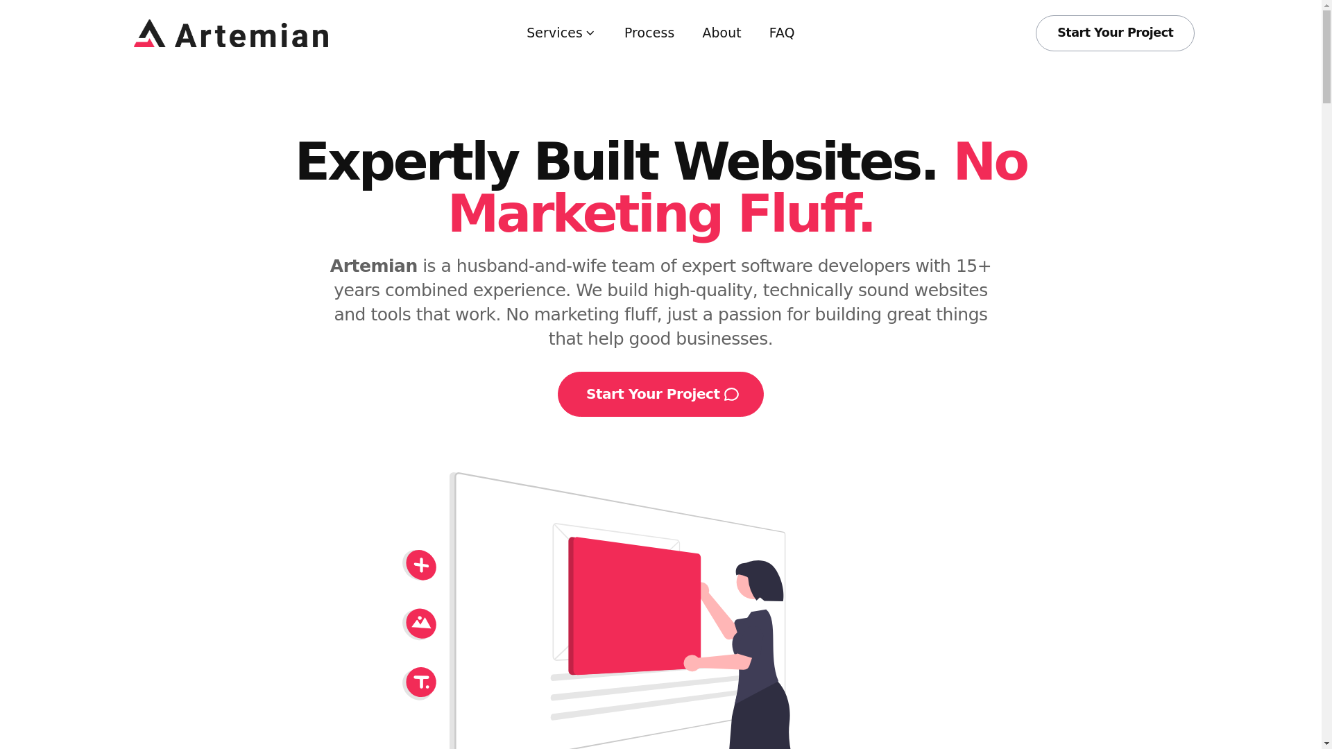 website screenshot of https://artemian-com-au.pages.dev/